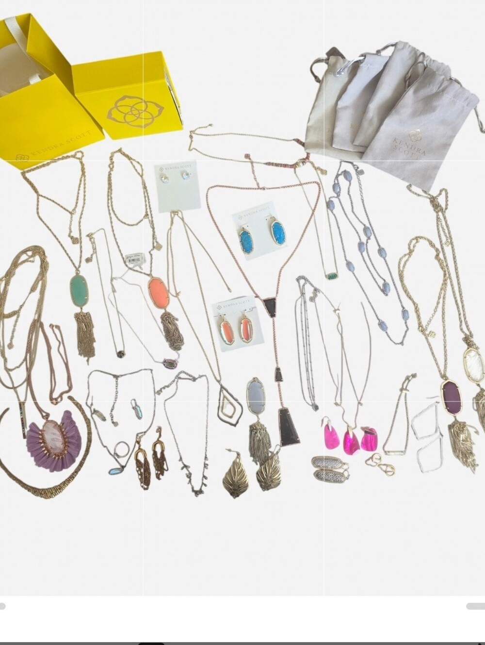 Kendra Scott Jewelry Lot Bundle  Mixed Necklaces ,Earrings , 31 Pieces